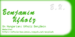 benjamin ufholz business card